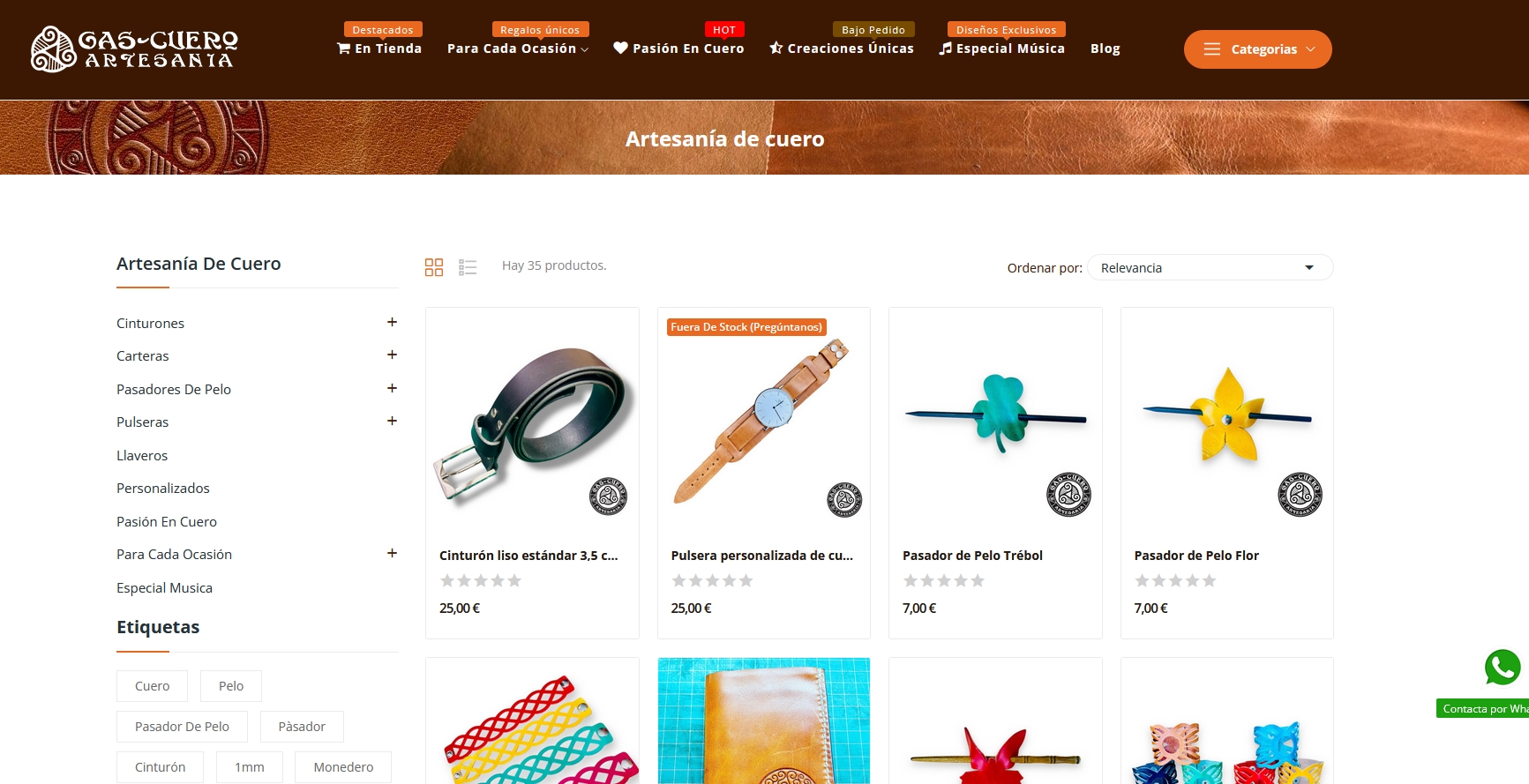 Gas Cuero Valladolid tienda online