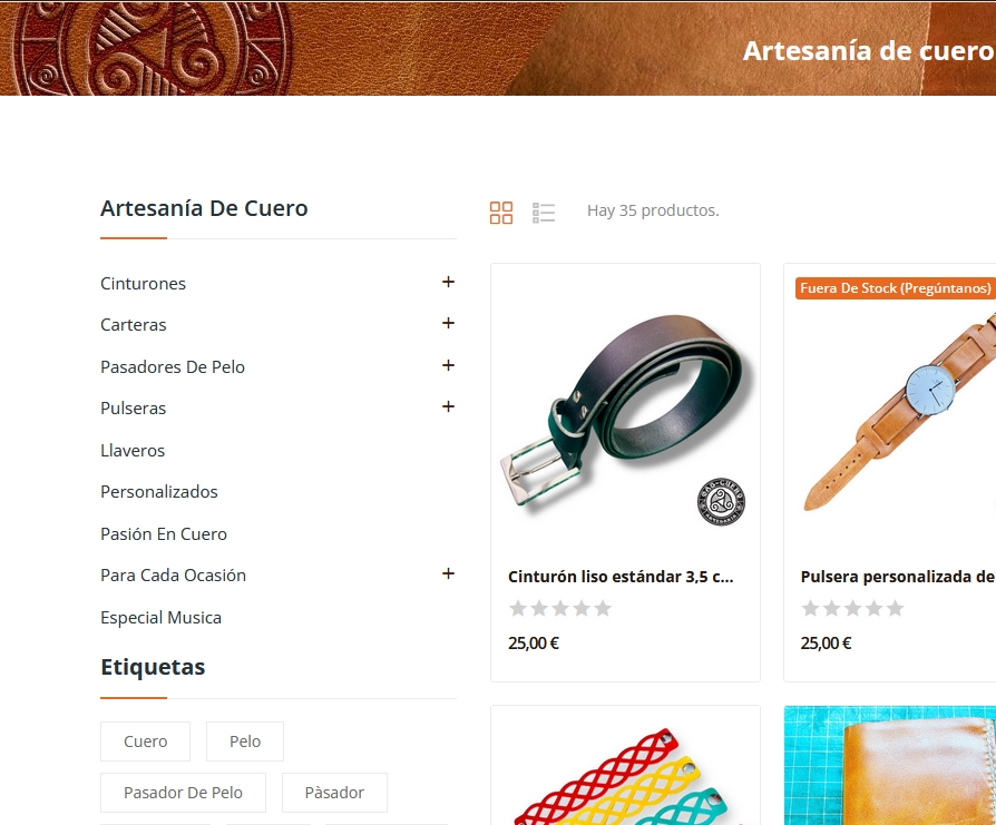 Gas Cuero Valladolid tienda online categorías