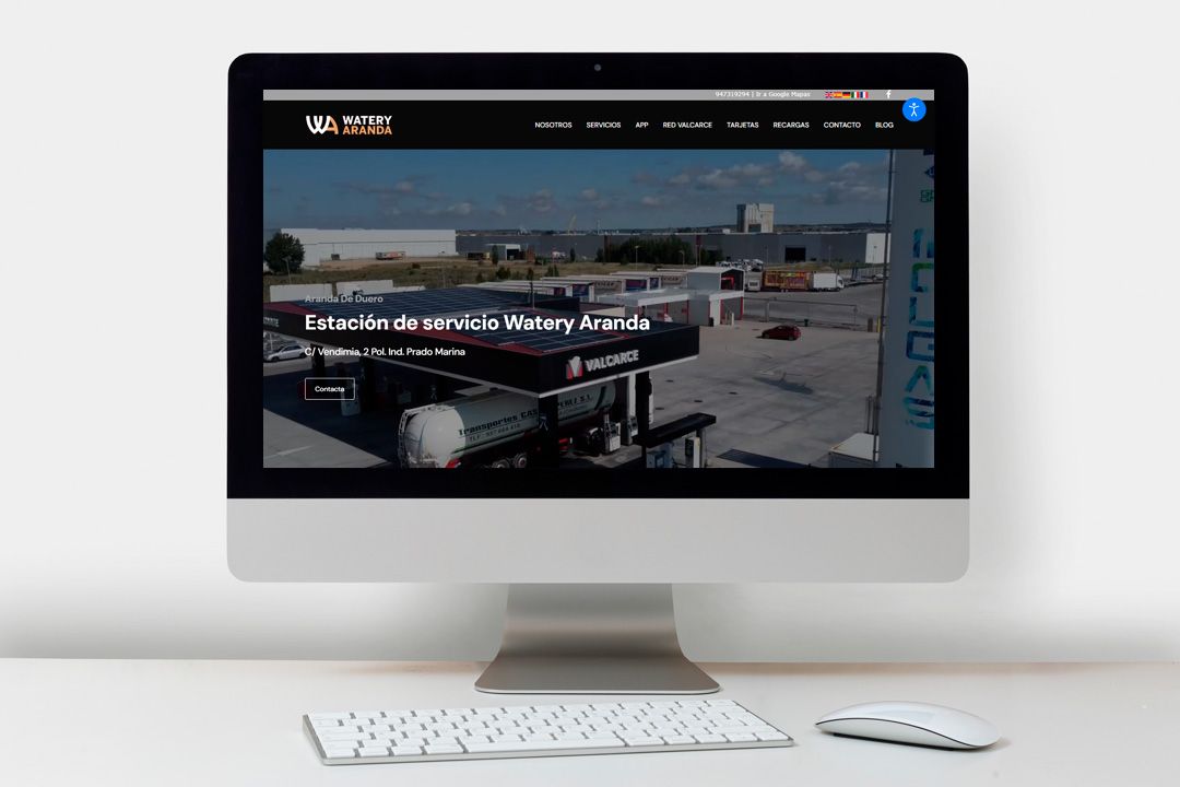 Watery Aranda: una estación de servicio con todos los servicios bajo una web renovada
