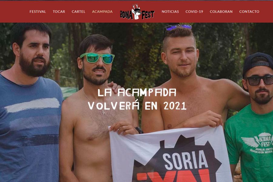 Página web de Boina Fest Arenillas Soria