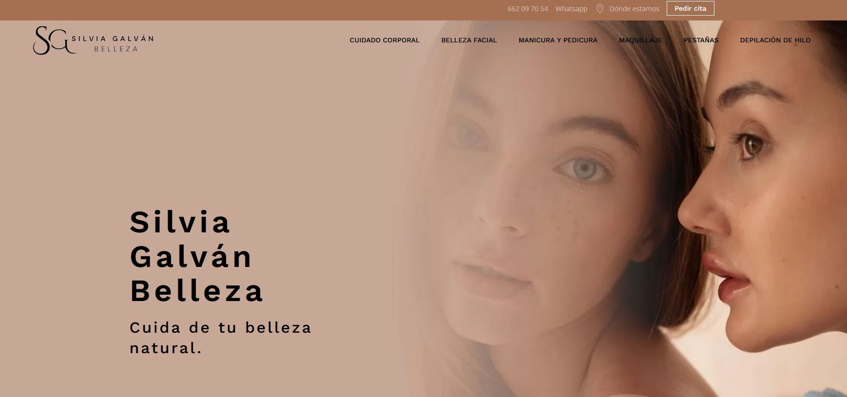 Página web de Silvia Galván Belleza