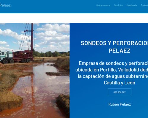 Página web perforaciones Pelaez