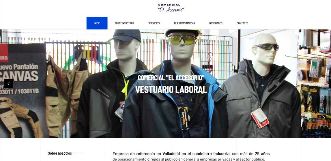 Página web Comercial el accesorio