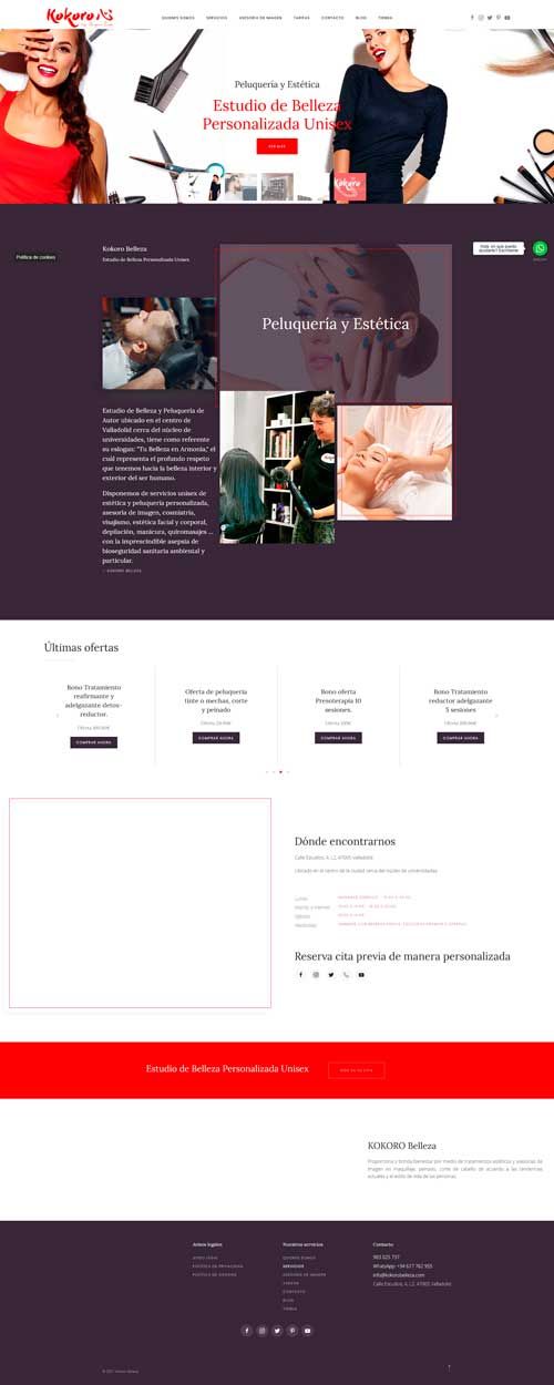 Kokoro Belleza (Página web)